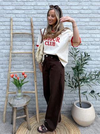 Wide Balloon Leg / Brown