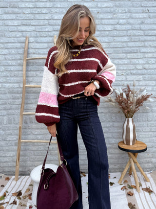 Charm Tote Bag / Burgundy