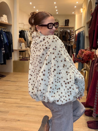 Oversized Teddy Jacket / Bambi-Beige