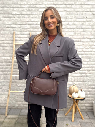 Oversized Chic Longsleeve Blazer / Grey