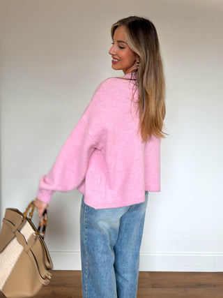 Soft Knit Vest / Pink