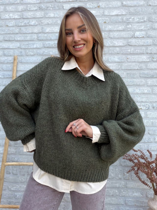 Soft Balloon Knit / Khaki