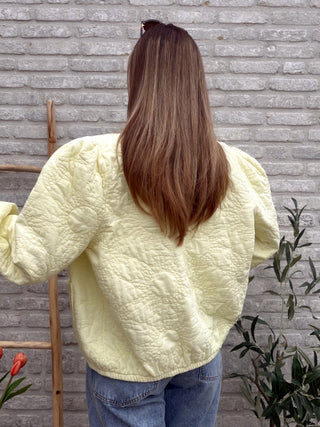 Soft Bomber Jacket / Lemon Yellow