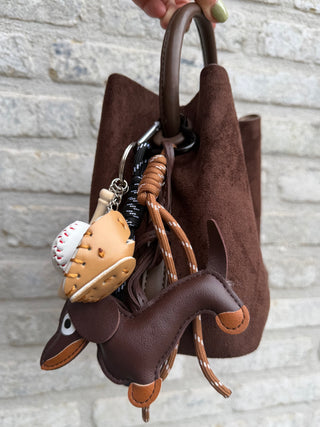 Dog Charm Bag / Brown