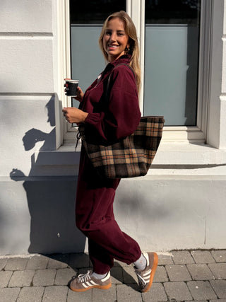 Corduroy Co-Ord Set / Burgundy