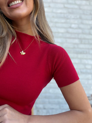 Soft Stretch Top / Red