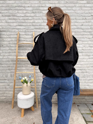 Short Trench Jacket / Black