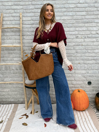 Loose Cozy Knit / Bordeaux