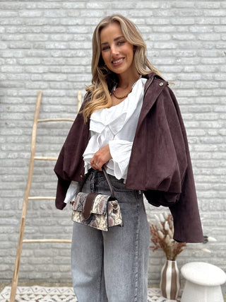 Romantic Ruffle Blouse / White