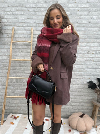 Suede Blazer / Mocha Brown