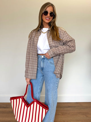 Iconic Statement Shirt / Taupe