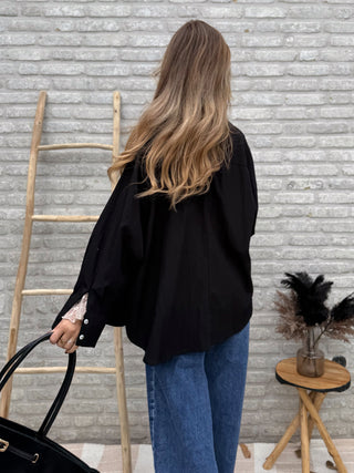 Basic Oversized Shirt / Black