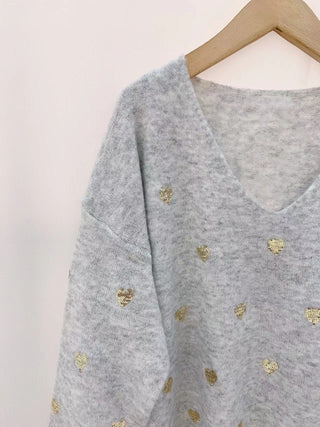 Light Heart Sweater / Grey