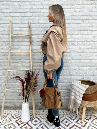 Cow Print Chelsea Boots / Brown