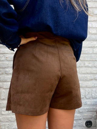 Suede Skort / Brown