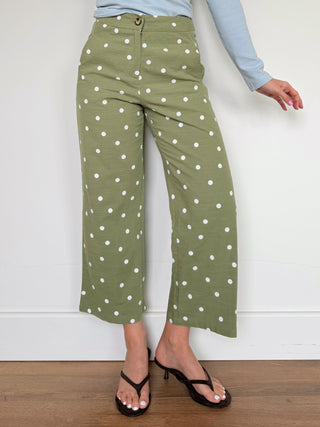 Polka Dot Pants / Khaki