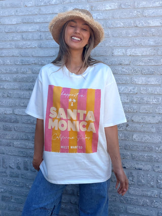 Santa Monica Tee / White