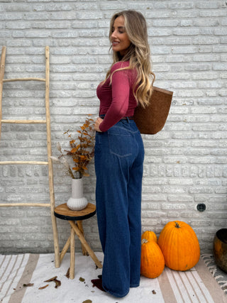 Denim Belted Statement Set