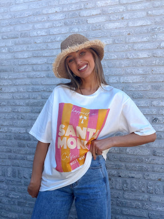 Santa Monica Tee / White