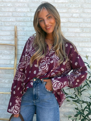 Paisley Layered Set / Bordeaux