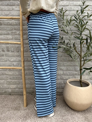 Striped Flow Pants / Blue