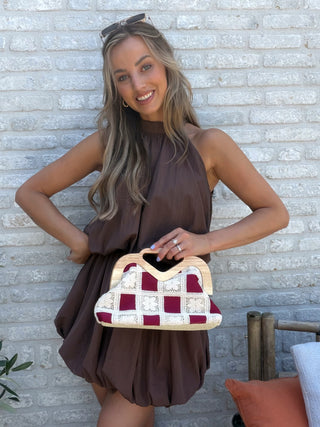 Elegance Balloon Dress / Brown