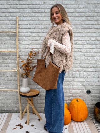 Fluffy Gilet / Beige