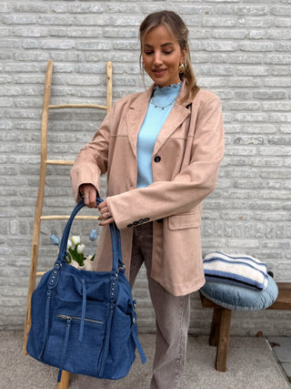 Ribbed Longsleeve Top / Blue