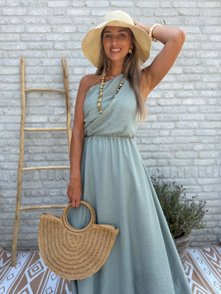 One Shoulder Dress / Khaki