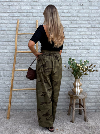 Army Wide Leg Pants / Khaki