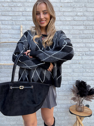 Anthracite Charm Skirt / Grey