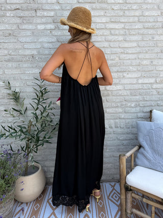 Midnight Lace Dress / Black