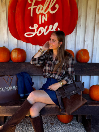 Plaid Checkered Shirt / Brown