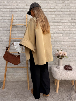 Everyday Poncho Jacket / Beige