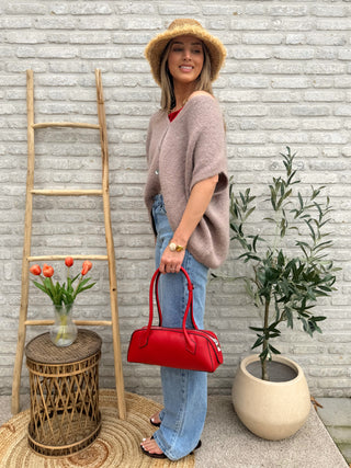 Soft Sleevleless Knit / Taupe