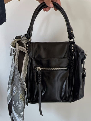 Autumn Noir Scarf / Khaki-Black