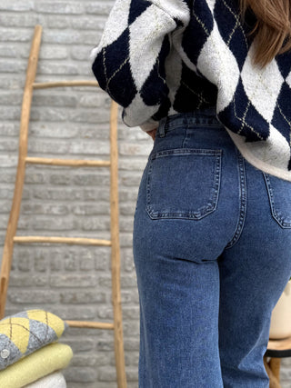 Wide Leg Jeans / Blue