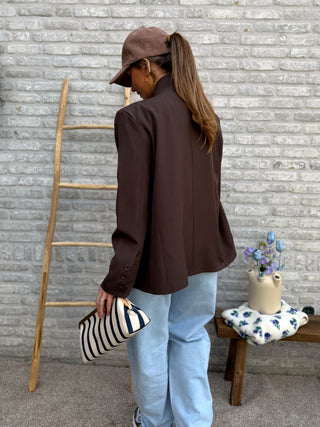 Minimal Chic Blazer / Brown
