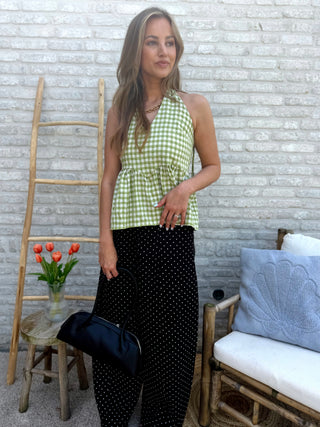 Gingham Halted Top / Green