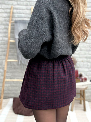 Chic Check Short / Bordeaux