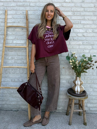 Vintage Wash Jeans / Brown