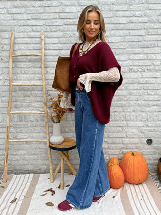 Loose Cozy Knit / Bordeaux