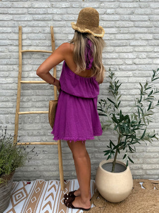 Halter Breeze Dress / Magenta