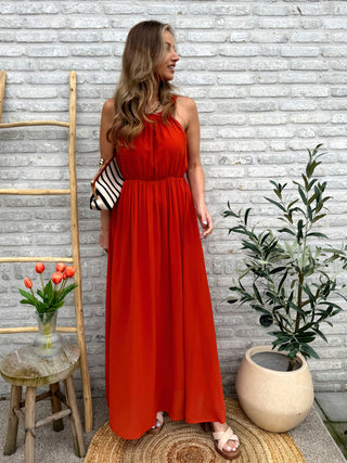 Elegant Flow Dress / Terracotta