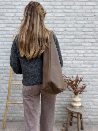 Button Knit Vest / Grey