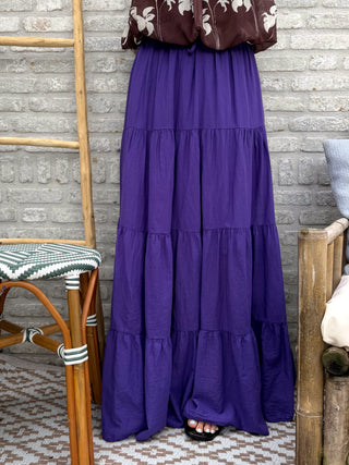 Flowy Maxi Skirt / Purple