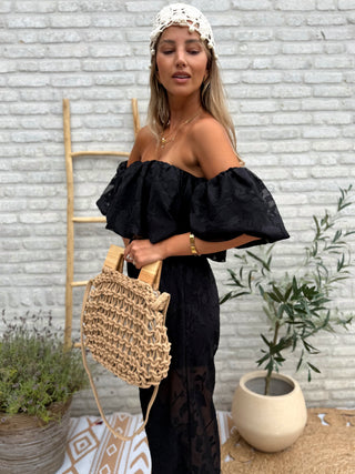 Wild Bloom Two-Piece / Black