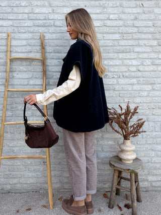 Teddy Warmer Gilet / Navy Blue