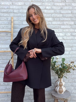 Oversized Longsleeve Blazer / Black