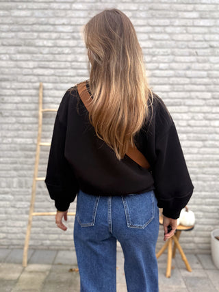 Oversized Soft Sweater / Black
